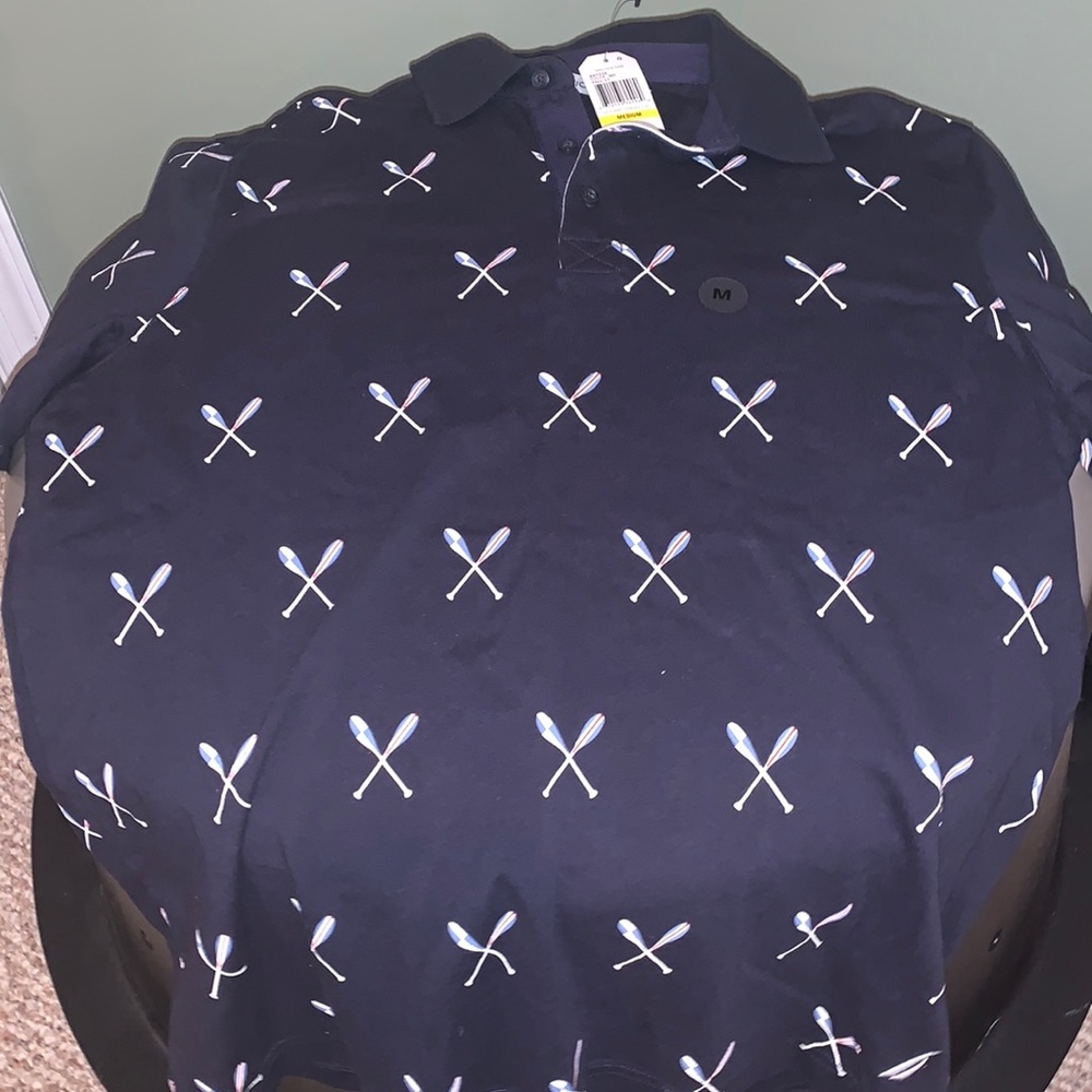 Nautica polo graphic short sleeve shirt size M